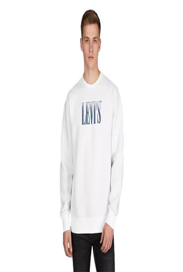GRAPHIC SWEATSHIRT-SSNL SERIF LOGO WHITE PLUS